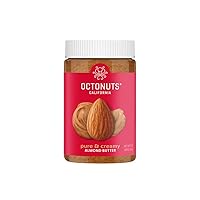 Vista 12 de Octonuts Manteca cremosa de anacardo, tarro de 16 onzas, sin sal añadida, azúcar o aceite de palma, para untar nueces de un solo ingrediente, sin