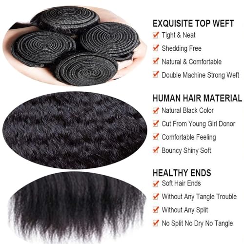 Extensiones Yaki Straight de pelo humano natural Diario de 10 pulgadas 4
