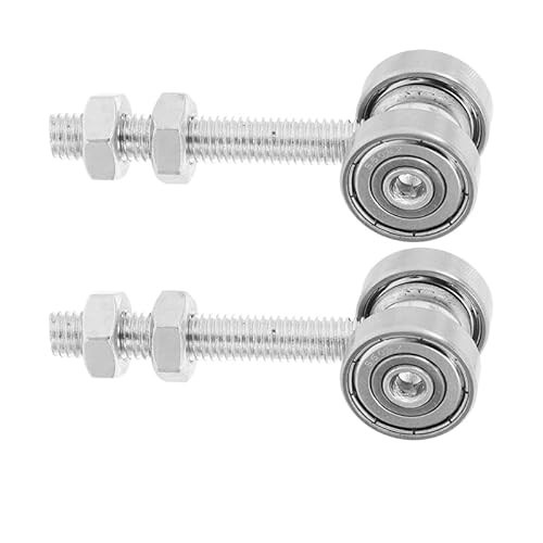 Operitacx Rodillos Doble Con Rodamientos Para Puertas Correderas Industriales Y Armarios Ruedas De 2.76X0.98X0.87 Pulgadas Para Deslizamiento Suave Y Estabilidad Mejorada