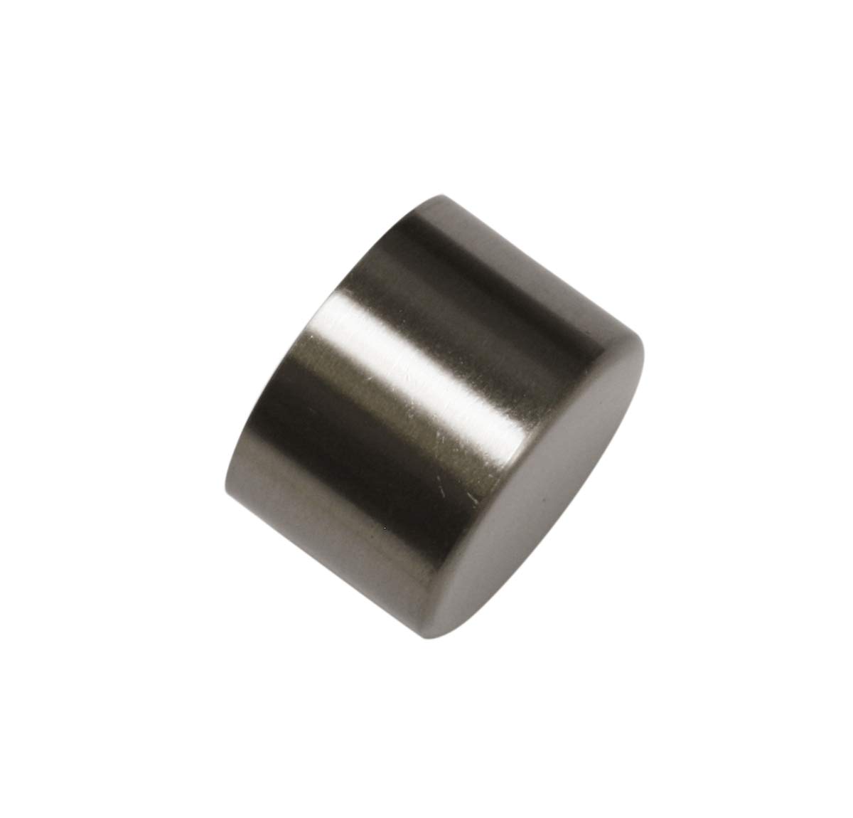 Gardinia Curtain Rod Finials, Aluminum Stainless Steel Finish, Ø 25 mm, 32204