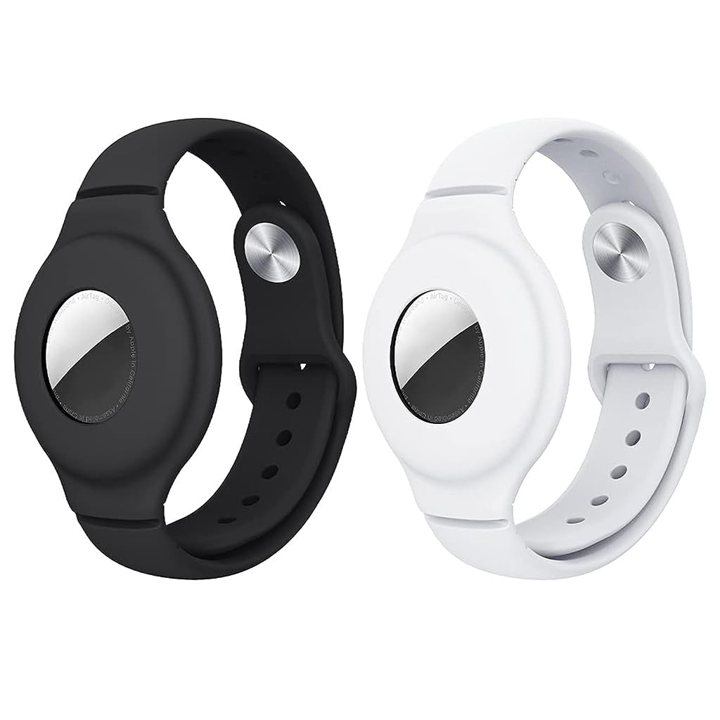 Zeitel® AirTag Bracelet for Kids, 2 Pack Silicone Watch Bands with Upgraded Studs Anti-dropping Bracelet Wristband for Children, Airtag Watch Band Compatible AirTag, Only bracelet Included, No AirTag (B0CQS5R2ZY) Amazon Price History, Amazon Price Tracker