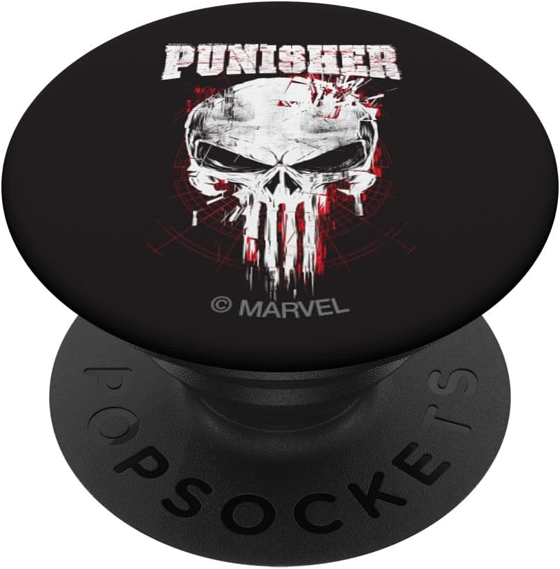 Marvel The Punisher Skull and Logo PopSockets PopGrip for MagSafe