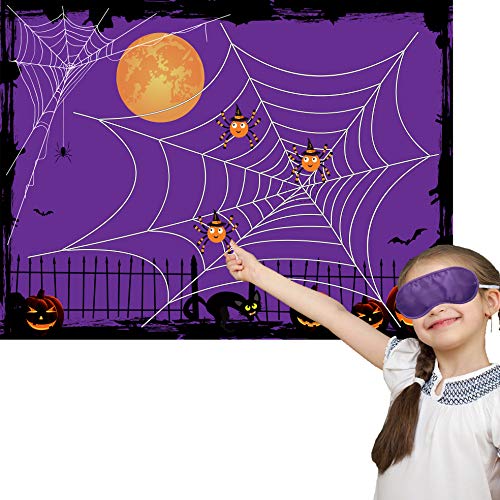 Halloween Pin The Spider On The Web Game For Kids Halloween Party Favors And Games Halloween Party Games Activities #TOP5