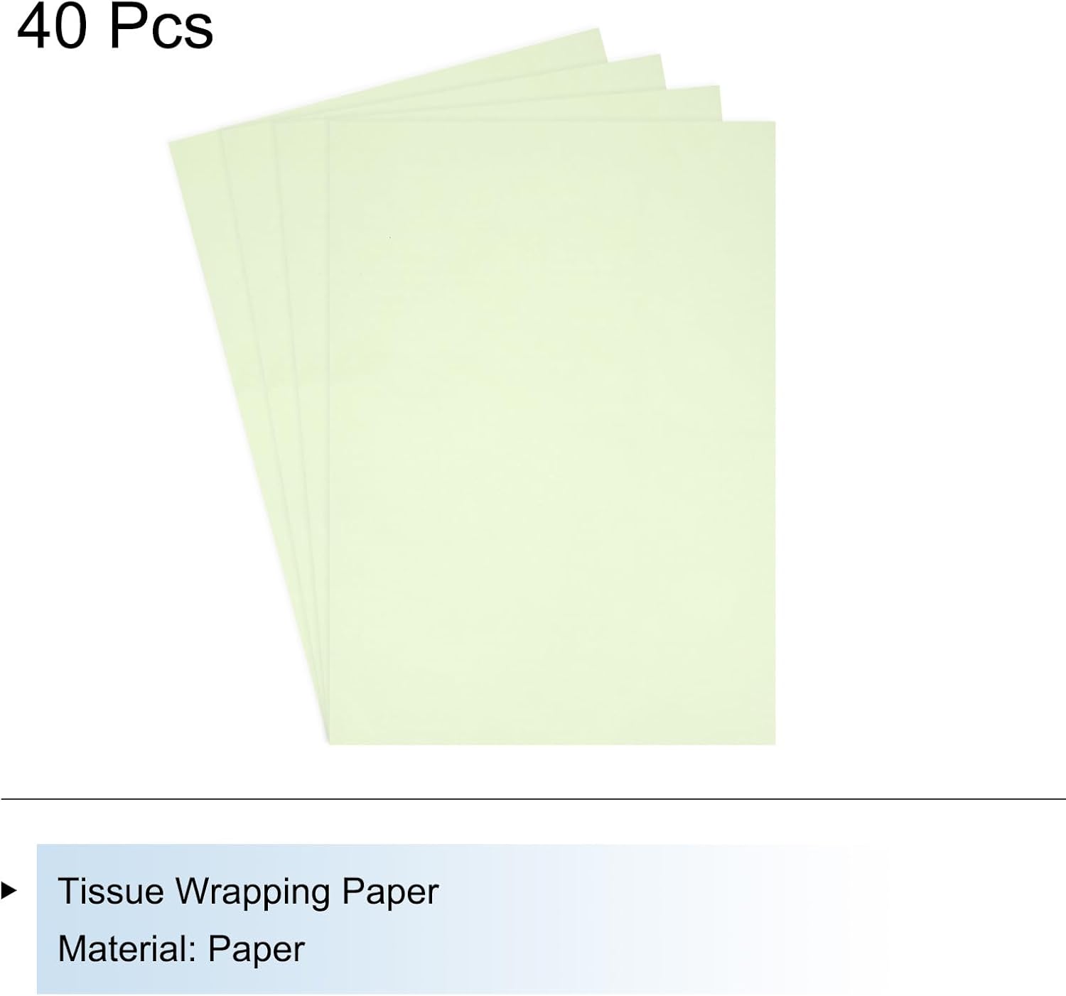 MECCANIXITY 40 Sheets Lime Green Waterproof Tissue Paper 20x28 Inch Tissue Gift Wrapping Paper for Florist Bouquet Supplies, DIY Crafts Birthday Holiday Decoration