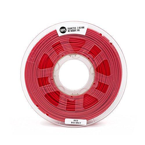 Image of Gizmo Dorks 1.75mm Hips Filament 1kg / 2.2lb for 3D Printers, Red