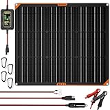 SUNAPEX 50W Flexible Solar Panel with MPPT Charge Controller, Solar Battery Charger Maintainer, 12V Waterproof Solar Trickle Charger for Car, Motorcycle, Boat, Marine, RV, Trailer, Tractor,Truck, etc