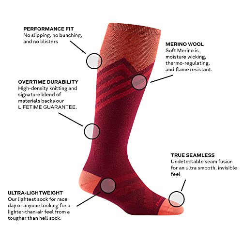 Darn Tough Vermont Peaks RFL OTC Ultra-Lightweight White Large2