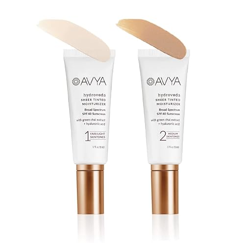 Miniatura 7 de AVYA SPF 40 - Hidratante tintado transparente con ácido hialurónico y chai verde, tratamiento ayurvédico avanzado para una piel equilibrada y más