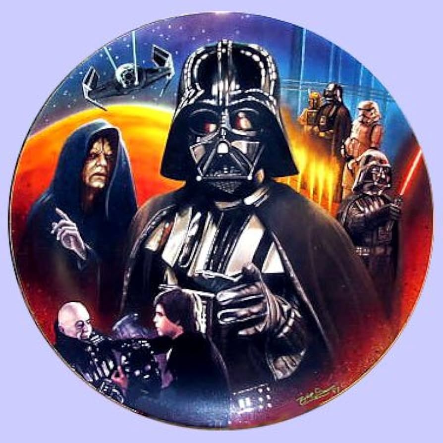 Hamilton Collection Heroes & Villains Darth Vader commemorative plate