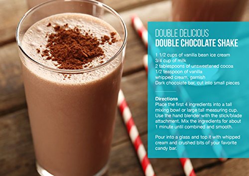 Chefman Immersion Stick Hand Blender With Stainless Steel Shaft & Blades, Powerful Ice Crushing 2-Speed Control Handheld Mixer, Purees Smoothie, Sauces & Soups, 300 Watts, Turquoise #TOP5