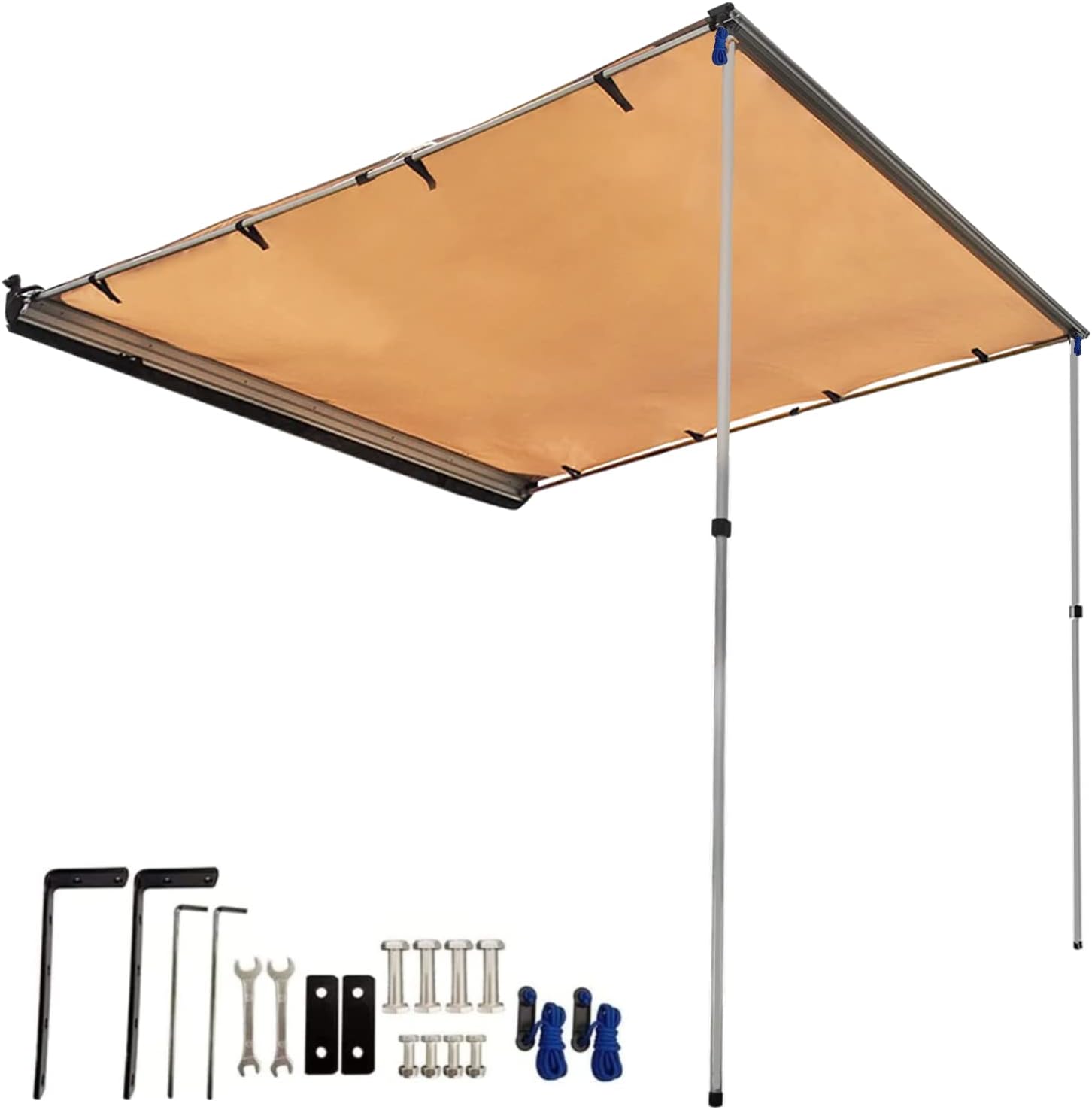 DANCHEL OUTDOOR 4.9x6.5ft Car Camper Awning for Camping
