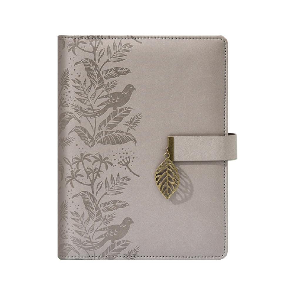 Journal de scrapbooking avec fermoir magnétique et carnet de notes à anneaux