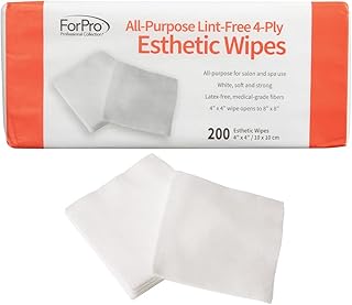 ForPro All-Purpose Lint-Free 4-Ply Esthetic Wipes - Non-Woven - for Salon and Spa Use- Soft, Strong and Durable- Latex-Fre...