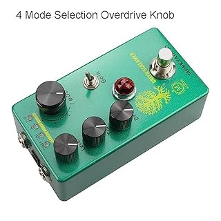 Pédale d’effets de guitare, bouton d’overdrive 4 modes vert Booster la pédale d’effets de guitare, convient pour guitare - Les Beatles, Paul McCartney, John Lennon, RIngo Starr, George Harrison Pédale d'effets de guitare, bouton d'overdrive 4 modes vert Booster la pédale d'effets de guitare, convient pour guitare – Image 5