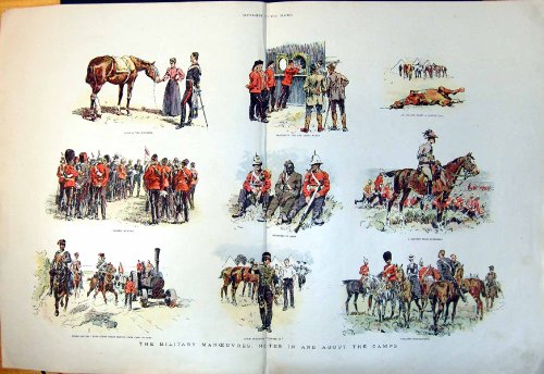 original old antique victorian print Manoeuvres Militaires Au Sujet de l'Alimentation C1880 Blessé de Soldats Du Génie de Vapeur de Camps original old antique victorian print Manoeuvres Militaires Au Sujet de l'Alimentation C1880 Blessé de Soldats Du Génie de Vapeur de Camps