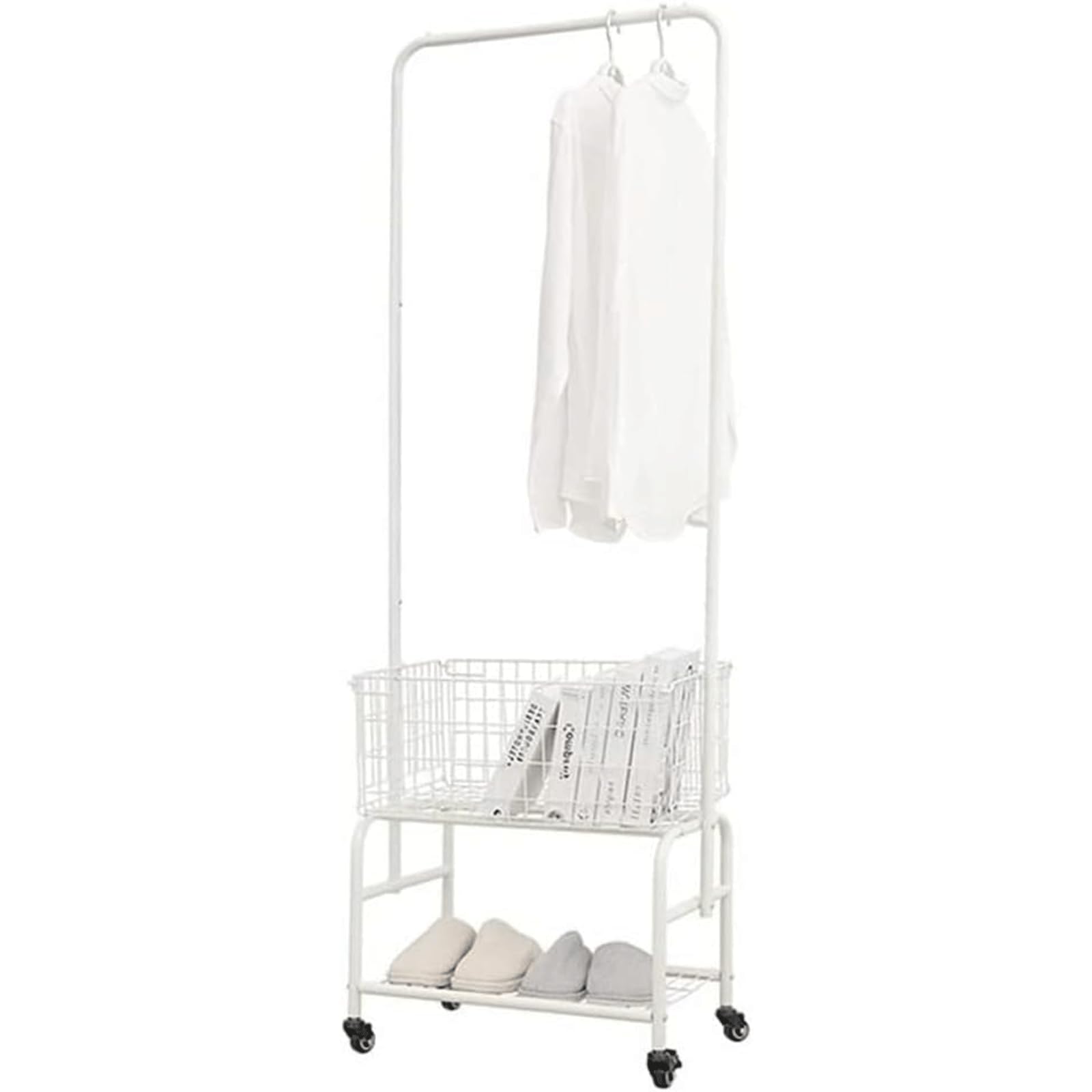 Hat Stand Storage Shelves Multifunction Standard Rod Free Standing Coat Rack Modern Metal Coat Shoe Rack Entryway Floor