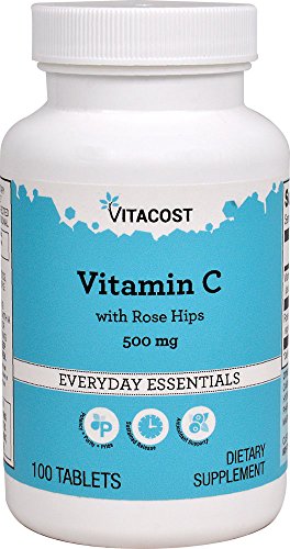Vitacost Vitamin C with Rose Hips - Delayed Release - 500 mg - 100 Tablets -  Vitacost Brand, VCT7016198