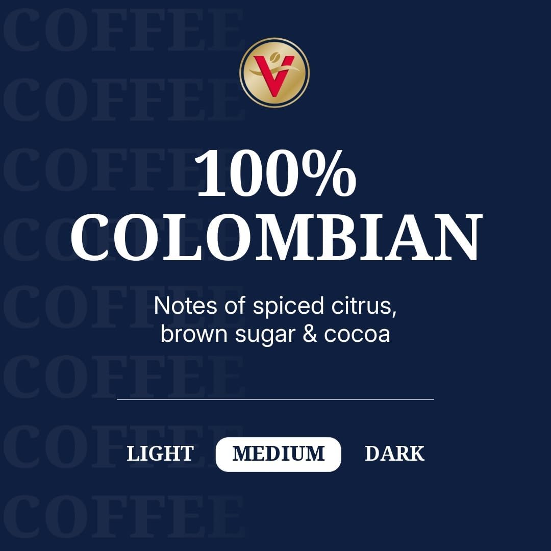 Victor Allen's Coffee K Cups, 100% Colombian Single Serve Medium Roast Coffee, 80 Count, Keurig 2.0 Brewer Compatible