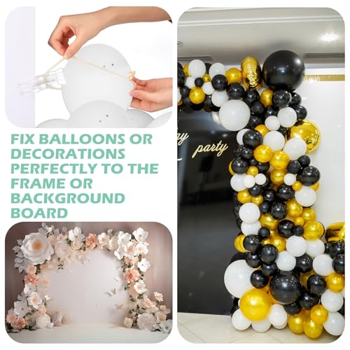 Image of Amyhill 5 Pack 3.5 Inch Balloon Arch Clips 50 Pcs 260 Long Balloons Kit