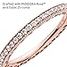 PANDORA Halo Sparkle & Hearts Ring Rose Gold Ring for Women with Cubic Zirconia - Layering or Stackable Ring - Gift for Her - With Gift Box - Size 5