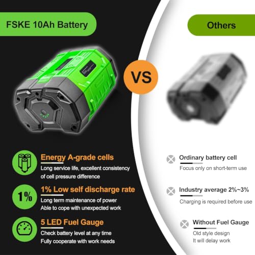 Image of FSKE 56V 10.0Ah Battery Replacement for EGO Battery
