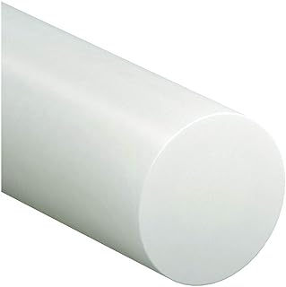 Rod, UHMW-PE, White, 2 in Dia x 3 Ft L