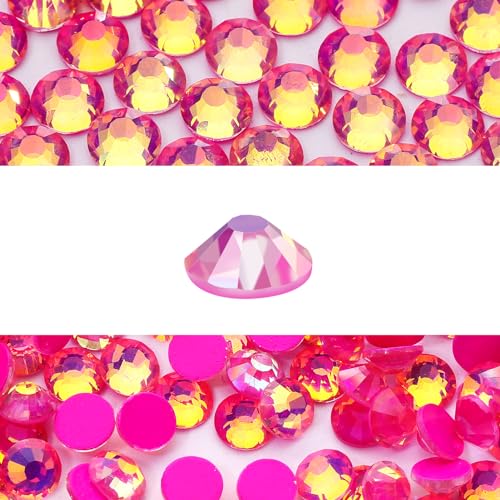 Rhinestones 576pcs SS30 (6.4-6.6mm) Glass Flatback Crystal F-Rose