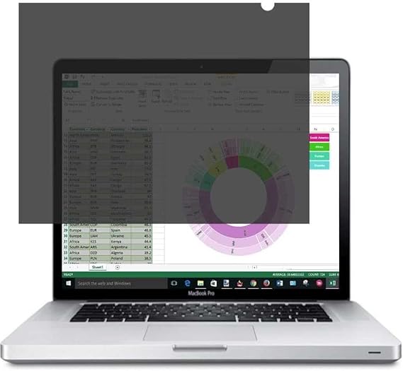 Miberakom Blickschutzfolie 15,6 Zoll - Privacy Filter Für Laptop & Monitor