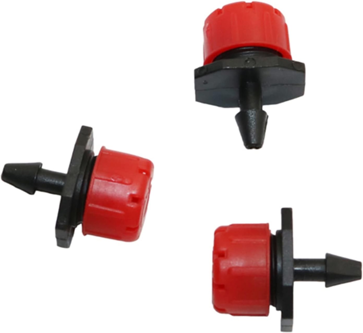 Gardening Watering System Tools 200 Pieces of Adjustable 8-Hole Red Dripper Drip Irrigation System Watering Nozzles Garden Greenhouse Flowers and Vegetables Irrigation Tools (Color : Red)