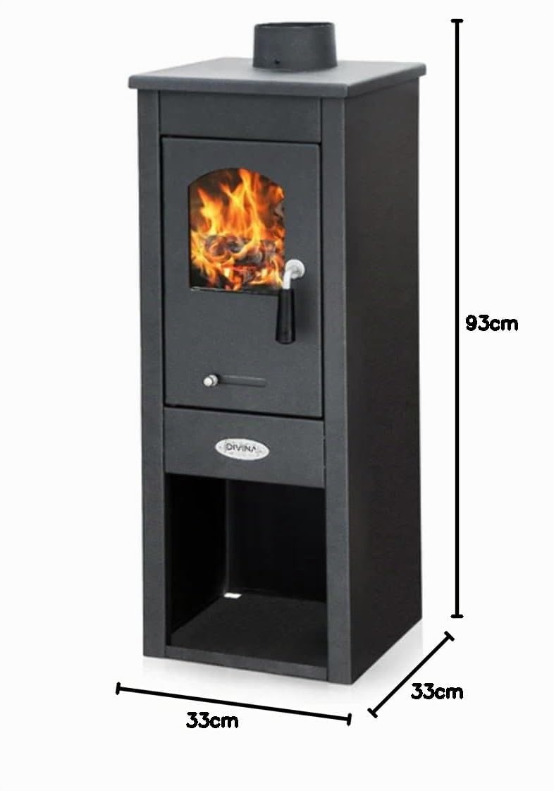 Holzofen Marta 5-7 kW schwarz anthrazit