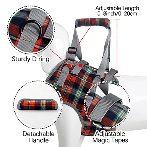 Rozkitch Dog Lift Harness, Grid Pet Chest Support Aid Veterinarian Approved Sling For Old K9 Help With Poor Stability, Front Legs Disabled Joint Injury Elderly Arthritis Acl Rehabilitation Rehab #TOP2