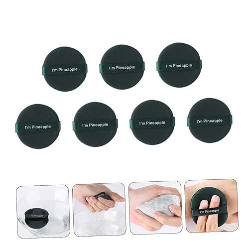 Miniatura 3 de NOLITOY 7pcs Makeup Puff Compact Puff Round Dry Powder Puff Small Puffs Cotton Foundation Cosmetic Puff Makeup Powder Puff Blush Puff Egg Yolk Pie