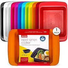 Rapid Ramen Cooker | Microwavable Cookware for Instant Ramen | BPA Free and Dishwasher Safe | Perfect for Dorm, Small Kitchen or Office | Orange, 1-Pack