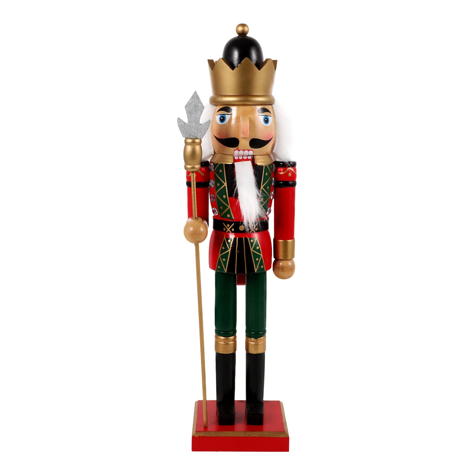 Toyvian Cascanueces de Madera de Dibujos Animados, Soldado Navideño | Artesanía Decorativa, Reutilizable, Figura de Títere, para Mesa, Vitrina, Foto y Obsequio