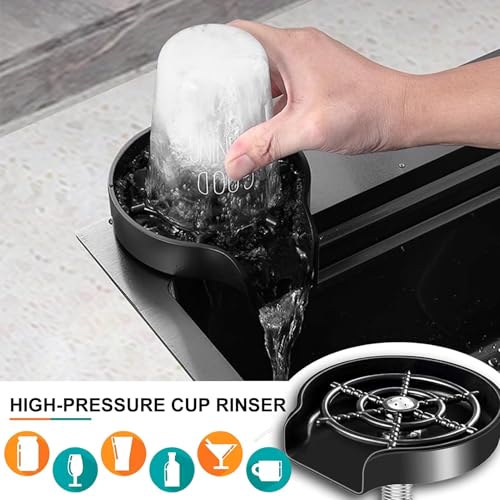 Évier de cuisine cascade en inox 304 anti-rayures 68x45cm encastrable