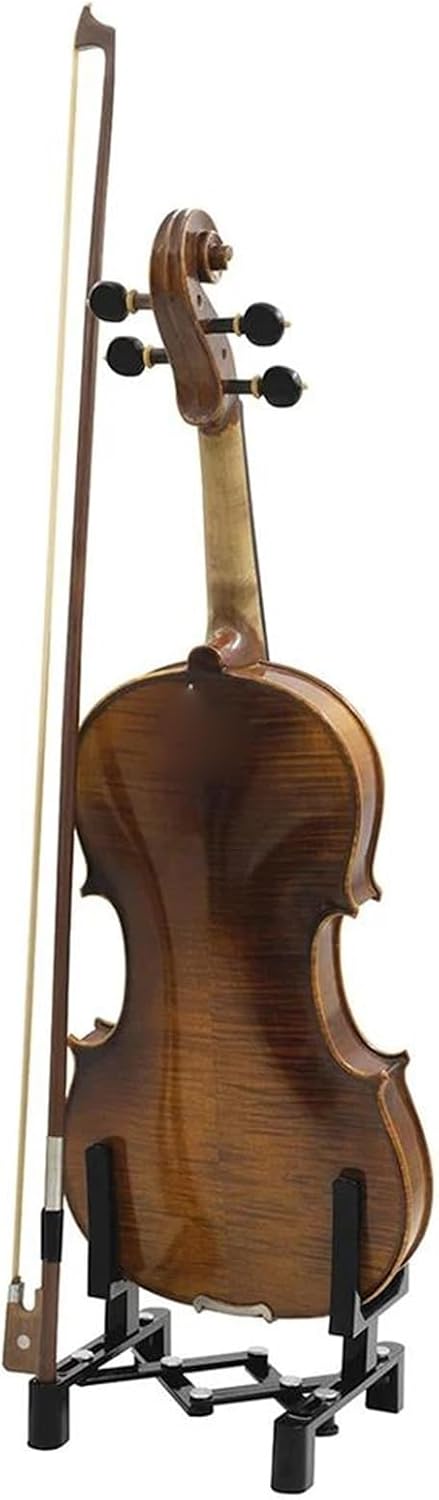 Violin Accessories Professional Lightweight Adjustable Stand Non Slip 4/4 Violin Metal Accessories(White,1pcs)