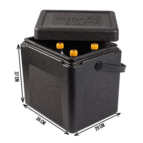 Thermo Future Box Shoppingbox transport- en isolatiebox, EPP (geëxpandeerd polypropyleen), zwart, 36 x 29 x 37 cm - Image 6