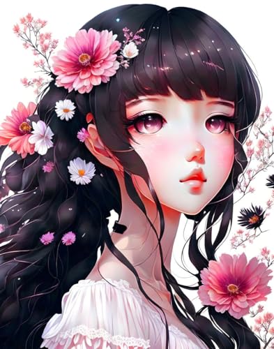 Art mural sans cadre SERENDIPITP affiches sur toile premium fleurs contours noirs 58x90