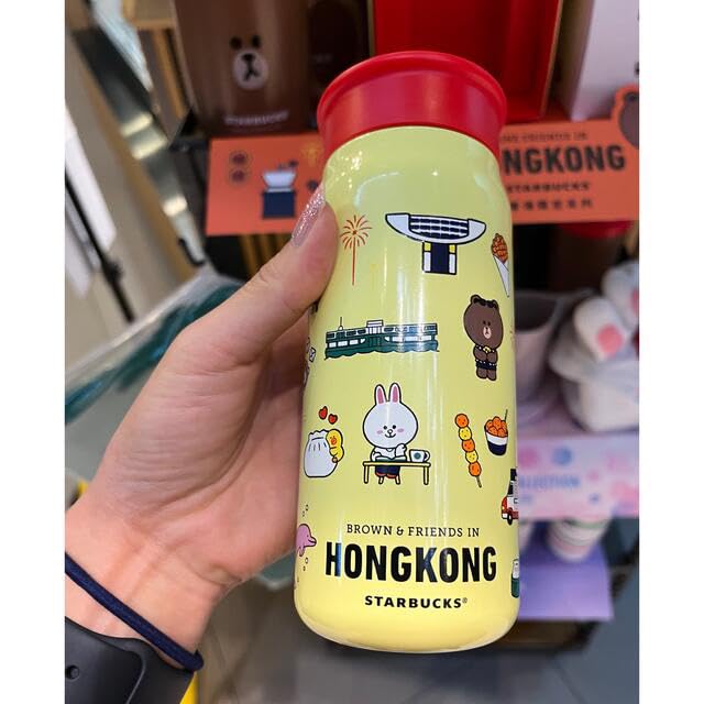 Starbucks Coffee - 【海外スタバ限定】LINEフレンズ　コニー&amp;ブラウン　香港タンブラー Amazon | 海外スタバ限定LINEフレンズ コニー&ブラウン 香港