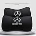 2 PCS Car Neck Pillow Mercedes-Benz, for Mercedes-Benz,Breathable Auto Head Neck Rest Cushion Relax Neck Support Headrest Comfortable Soft Pillows for Travel Car Seat & Home (Black)