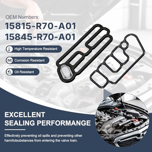 Image of 15815-R70-A01 15845-R70-A01 Cylinder Head Solenoid Valve Gasket Kit for Honda Acura RDX Accord /Accord CROSSTOUR /CROSSTOUR /Odyssey /Pilot 3.5L