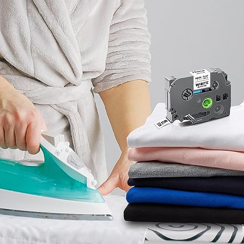 Ruban tze-fa231 textile Brother compatible Unismar pour marquer les vêtements