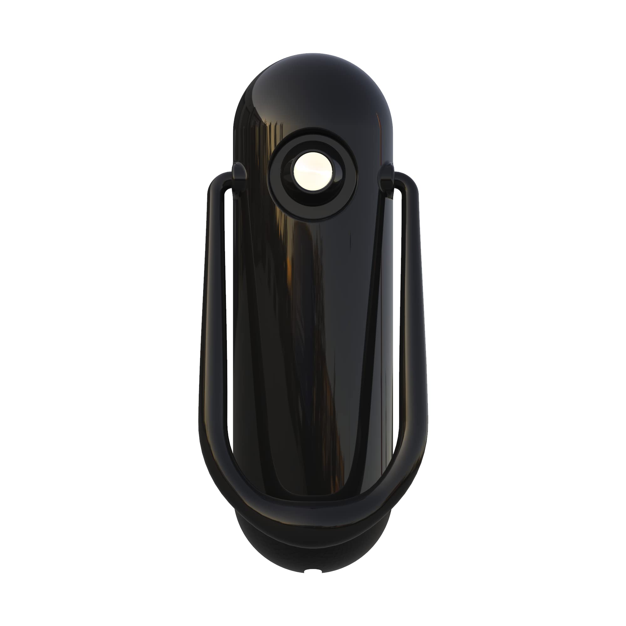 Sweet by Ultion Two-Part Door Knocker with Spyhole - Matching Door Furniture Available (Black)