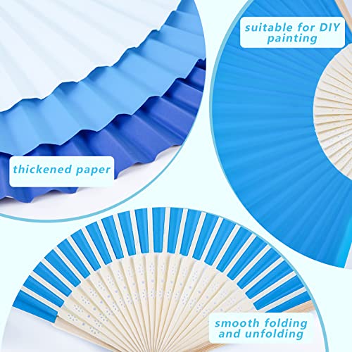 Johouse 12Pcs Folding Paper Fans thumb #3