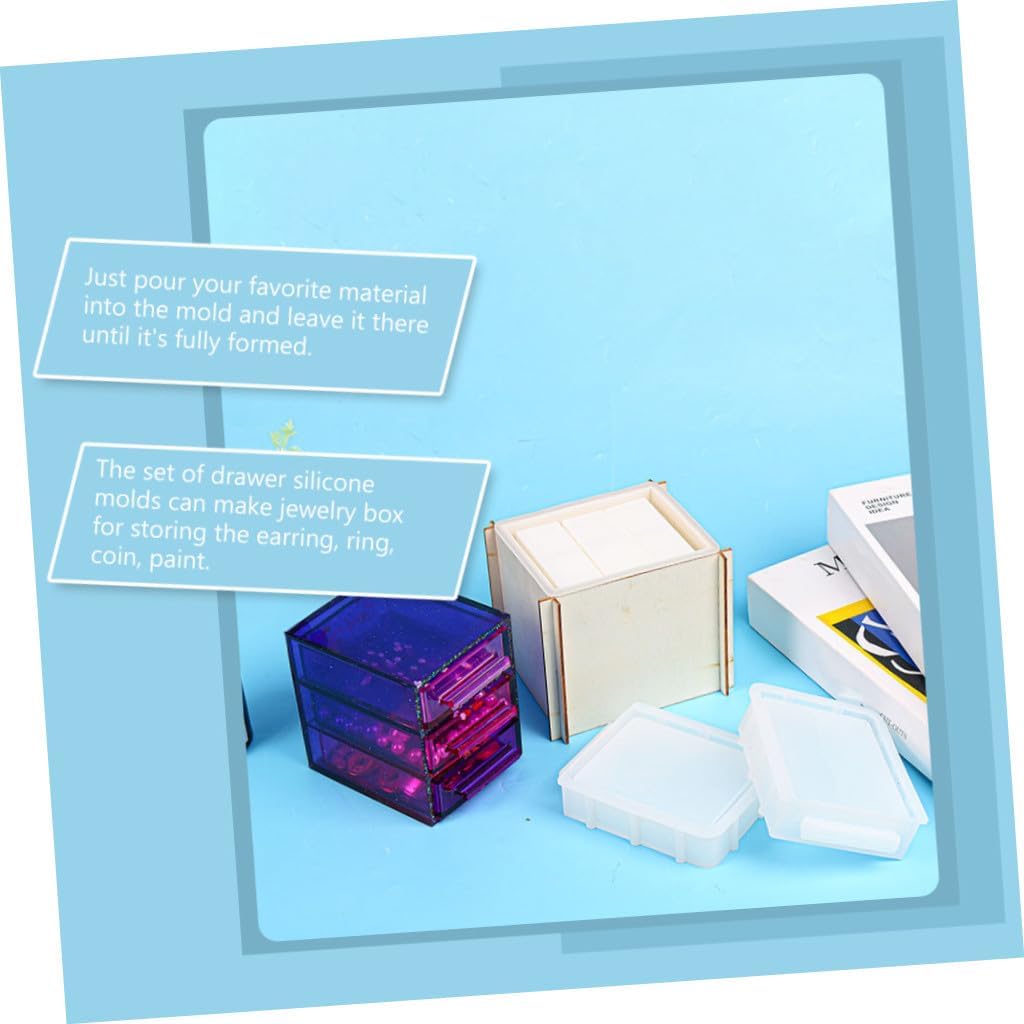 Anneome Drawer Organizer DIY Silicone Storage Box Craft Storage Drawer to Tearing