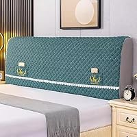 Hoofdbord Hoes Elastisch All-inclusive Hoofdeinde Hoes Bed Hoofdrug Bescherming Stofhoes Voor Slaapkamer (Color : A, Size : 210-240cm