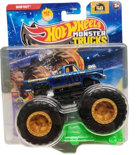 Amazon.com: Hot Wheels Monster Trucks Bigfoot 50th Anniversary