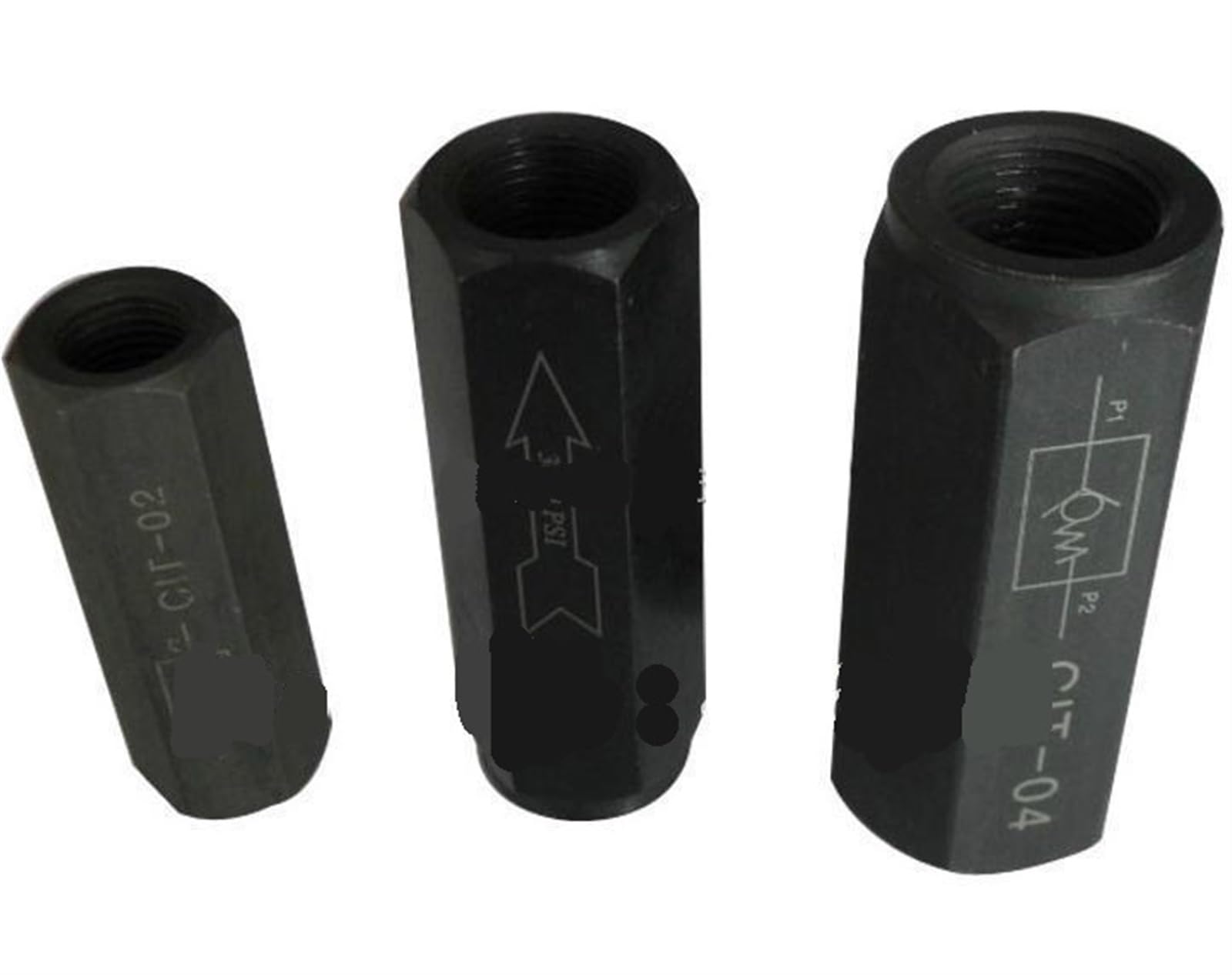 Clapet anti-retour hydraulique 1/4 fini les chutes de pression d'huile