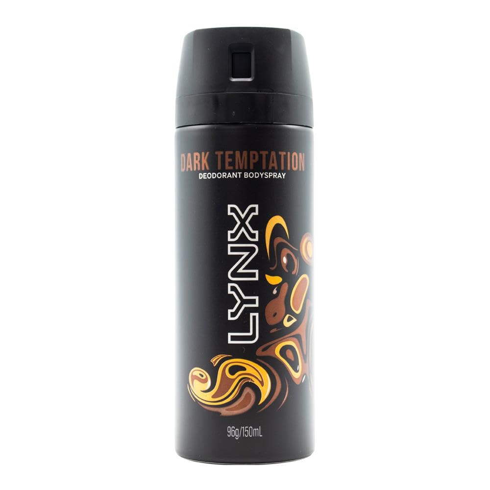 Lynx Dark Temptation Deodorant Bodyspray for Men 150ml Long Lasting Scent