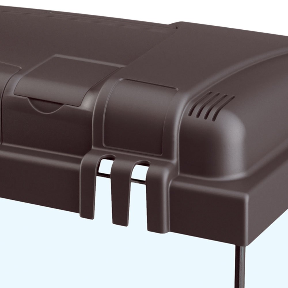 Hydor Aquarium 60L pour Poissons Tropicaux ou d'eau Douce, Aquarium Complet: Lampe LED, Filtre à 3 étapes Eau Cristalline, Chauffage, 60 x 31,5 x h 39,5 cm Noir